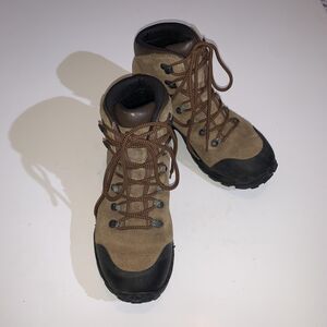 Merrell Phaser Ascent Natural Boots Womens Size 9.5 Brown Suede Hiking Vibram